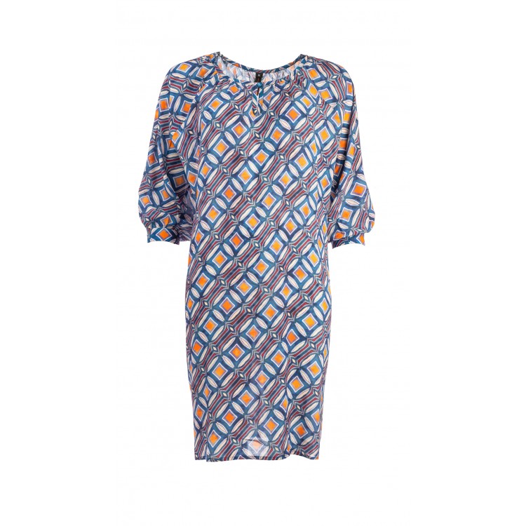 NED Jurk JACKIE Denim Retro Balls Tricot